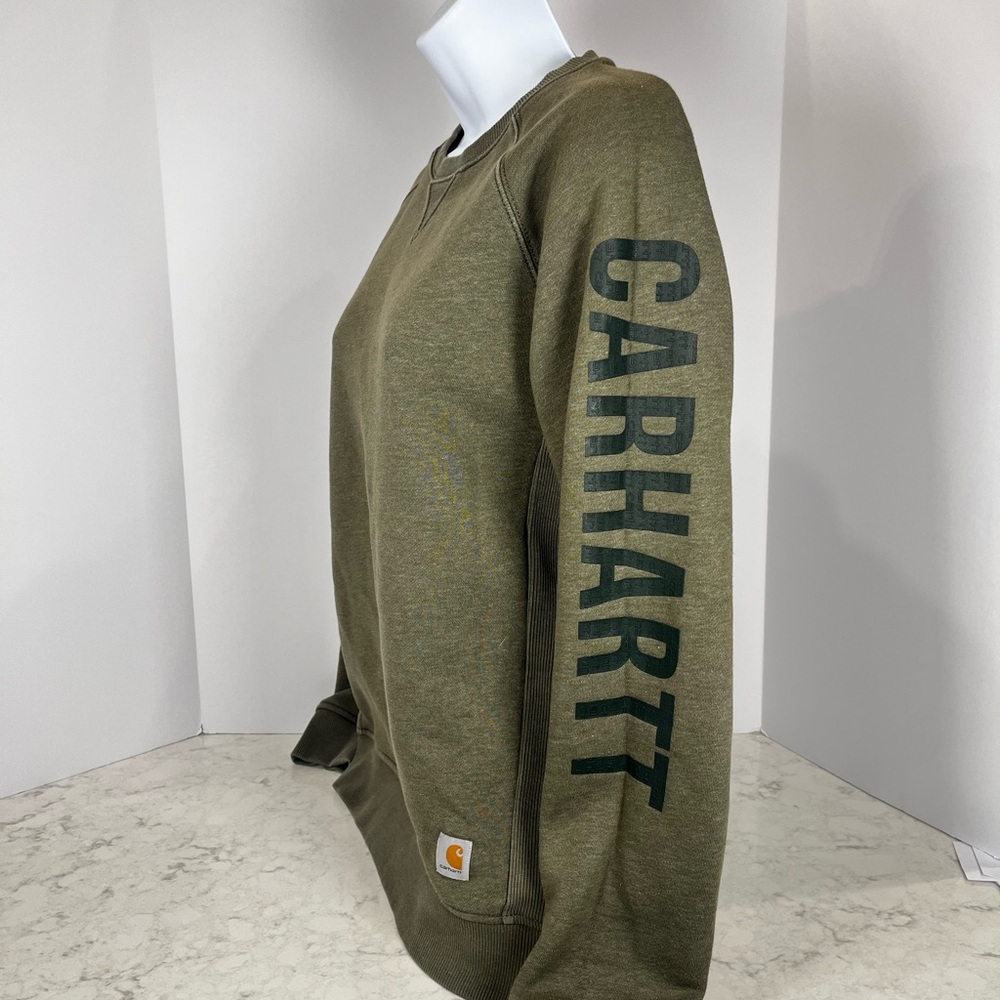 Carhartt Olive Green Sweatshirt - Picture 2 of 7